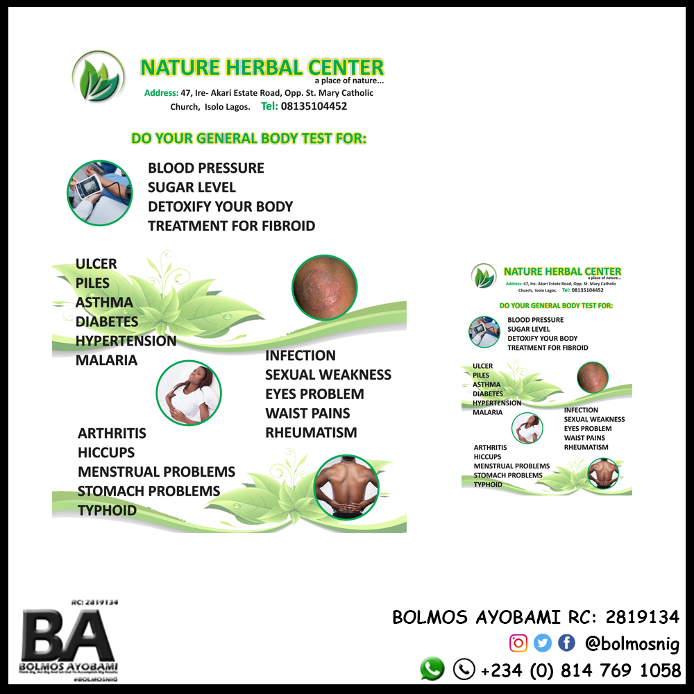 Nature Herbal Center Flyer Design