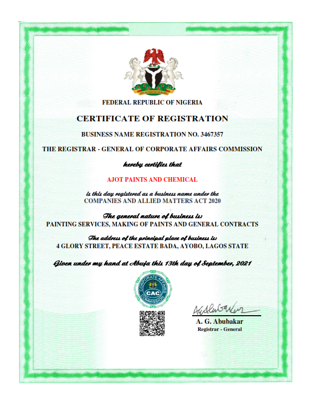 CERTIFICATE - AJOT PAINTS AND CHEMICAL_001
